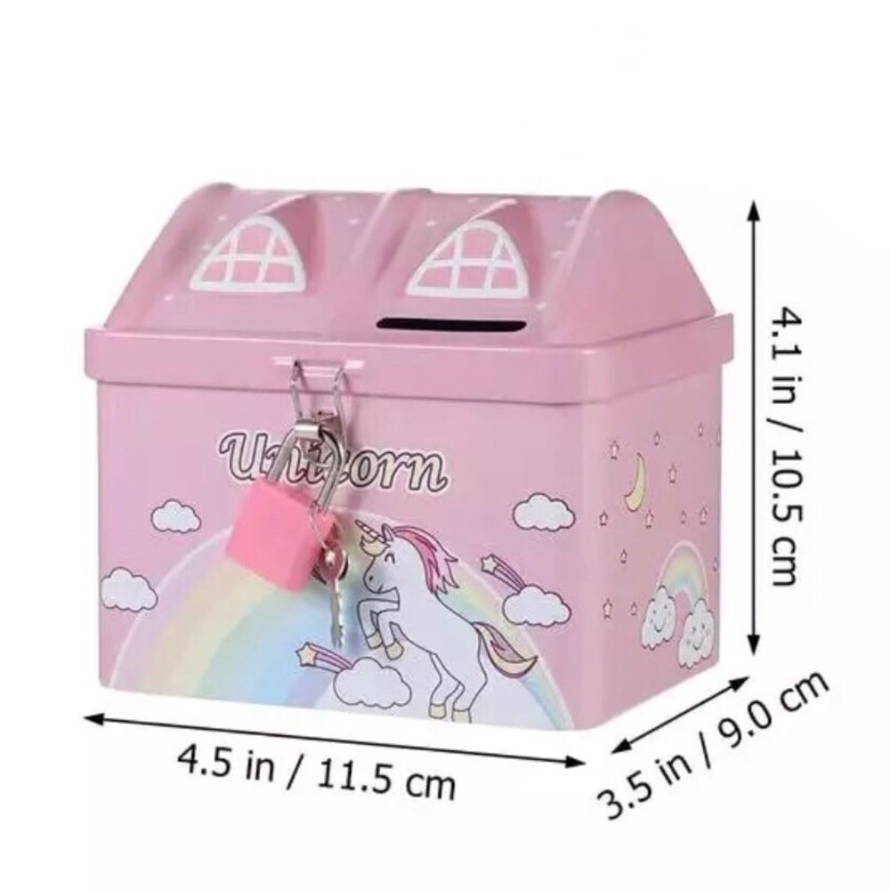 🆕Pink Storage Box With Lock & Key Set - Picture 3 of 7